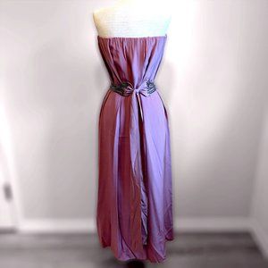 Strapless Maxi with Metal Belt